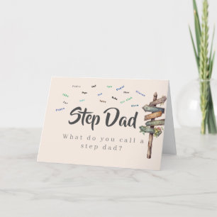 Remerciements Comment appelle-t-on un "Step Dad" ? Carte fête de