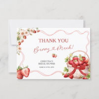 Coquette Berry In Love Douche Carte de remerciemen
