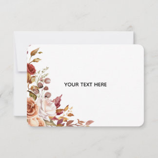 Remerciements Créez votre propre carte de remerciement florale à