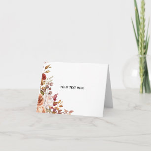 Remerciements Créez Votre Propre Carte de Remerciement Florale P