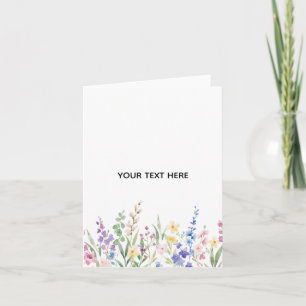 Remerciements Créez votre propre carte de remerciement florale p