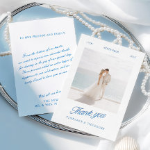 Remerciements de mariage en typographie moderne 