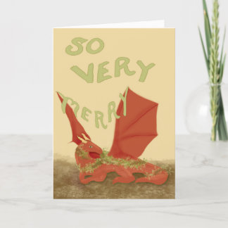 Remerciements Donc Très Joyeux, Dragon Rouge, carte de voeux