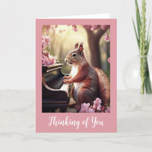 Remerciements Écureuil mignon animal Penser de vous Carte