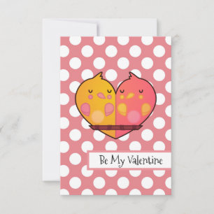 Remerciements Être Mon Amour Oiseaux de l'Amour Carte de la Sain
