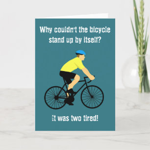 Remerciements Fête des pères Papa Joke Carte de vélo