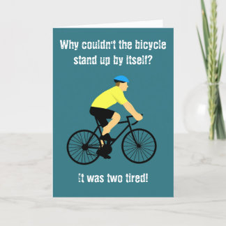 Remerciements Fête des pères Papa Joke Carte de vélo
