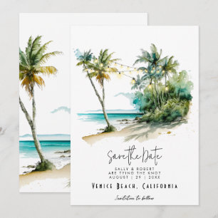 Remerciements Feux de plage tropicaux enregistrer la carte de da