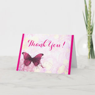 Remerciements Fleurs à l'aquarelle avec carte de remerciement pa