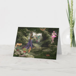 Remerciements Forêt d'Imaginaire de nous tous Carte d'anniversai