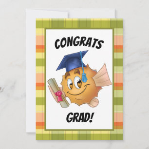 Remerciements FriendFish dessin mignon poisson carte de graduati