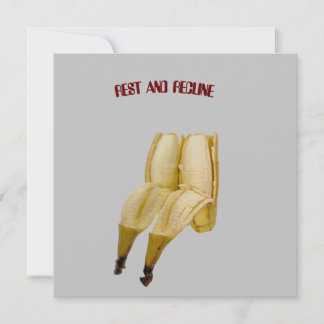 Remerciements Funny BANNIVERSAIRE ou carte de retraite BANANA RE