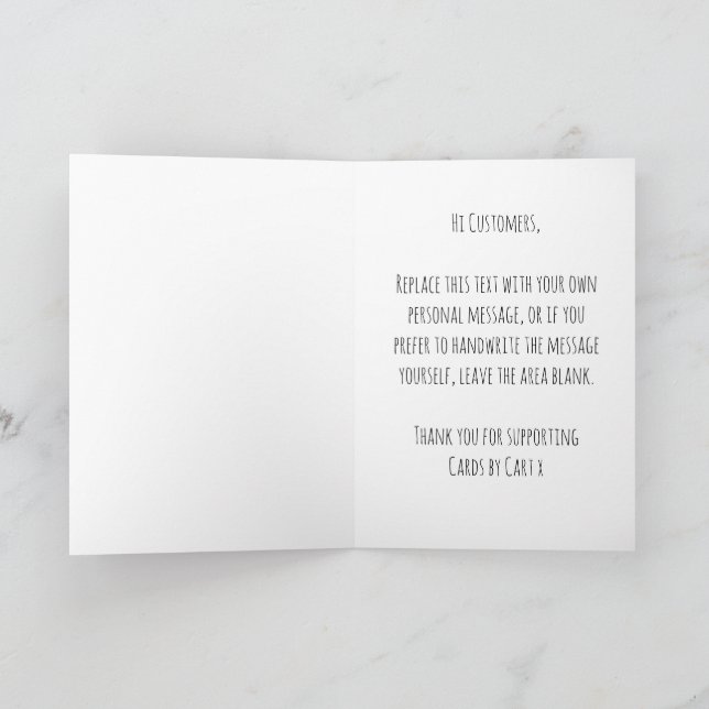 Remerciements Funny Customisé Carte de voeux Anniversaire Pour A (Intérieur)