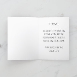 Remerciements Funny Customisé Carte de voeux Anniversaire Pour A
