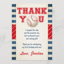 Garçon d'anniversaire de base-ball de carte de