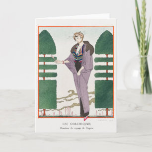 Remerciements George Barbier, Carte de remerciement Art Déco