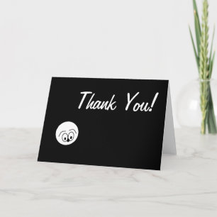 Remerciements Herman dit "Merci !" Carte de vœux Noir & Blanc