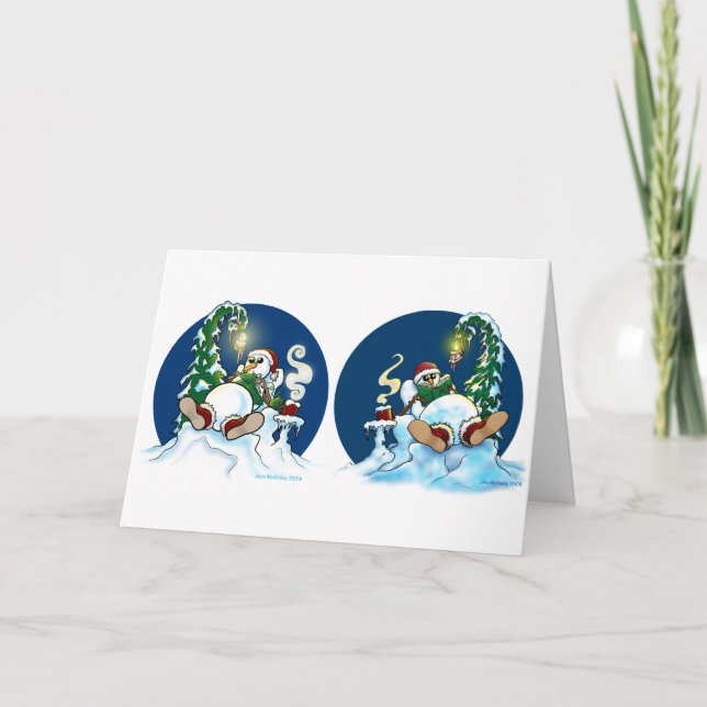 Remerciements Heure de refroidissement des neiges Carte pliée (Devant)