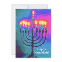 Heureux Hanoukka ! Gretting ou carte de remercieme