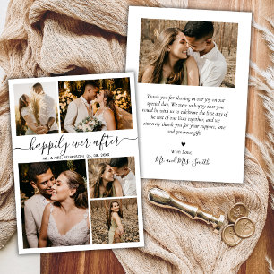 Remerciements Heureux toujours après le Mariage photo Carte de r