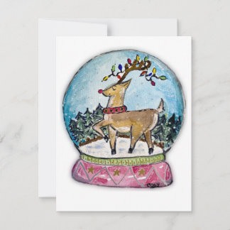 Remerciements Jingle Tout le chemin Rudolph Carte de Noël