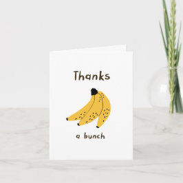 Remerciements Jolie carte de remerciement avec une grappe de ban