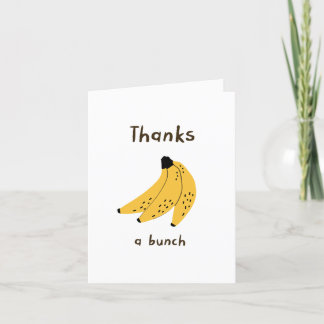 Remerciements Jolie carte de remerciement avec une grappe de ban