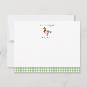 Remerciements Jolie carte de remerciement bébé avec une bordure