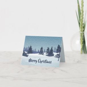 Remerciements Joyeuse carte de Noël pliée