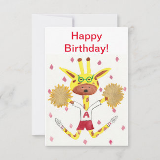 Remerciements Joyeux anniversaire ! Carte de vœux.