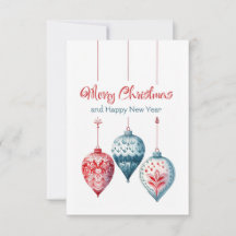 Joyeux Noël et bonne nouvelle année carte de voeux
