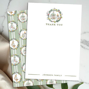 Remerciements Joyeux petit Baby shower plat Carte de remerciemen