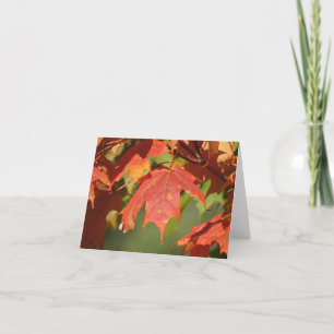 Remerciements La carte de note de feuille d'automne parfaite