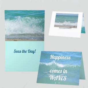 Remerciements Le bonheur vient dans Waves SEAS Carte de la carte