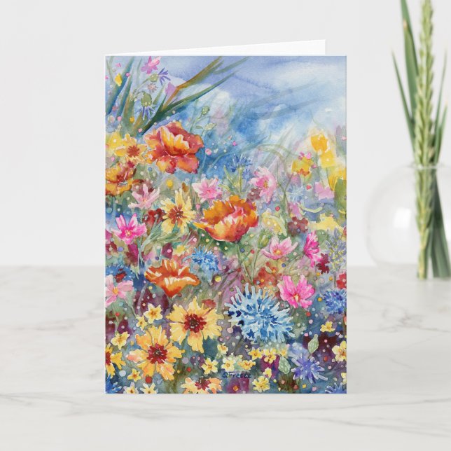 Remerciements Le Carte pour notes blanc de "Kim's Meadow" (Devant)