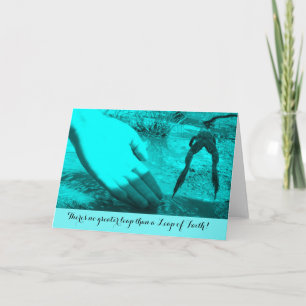 Remerciements Leap of Faith Encouragement ou Carte de remercieme