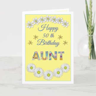 Remerciements Lettre de fleurs Tante Carte d'anniversaire person