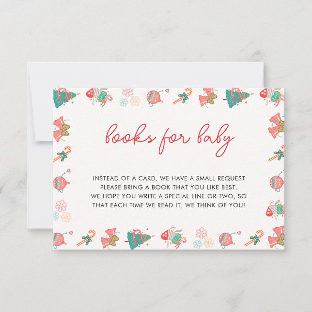 Remerciements Livres de Noël pour carte bébé (Devant)