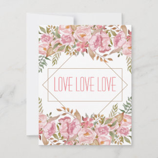 Remerciements LOVE - Art pour la charité - Carte de voeux