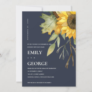 REMERCIEMENTS MARINE SUNFLOWER FLORAL NOUS AVONS LIÉ LA CARTE DE