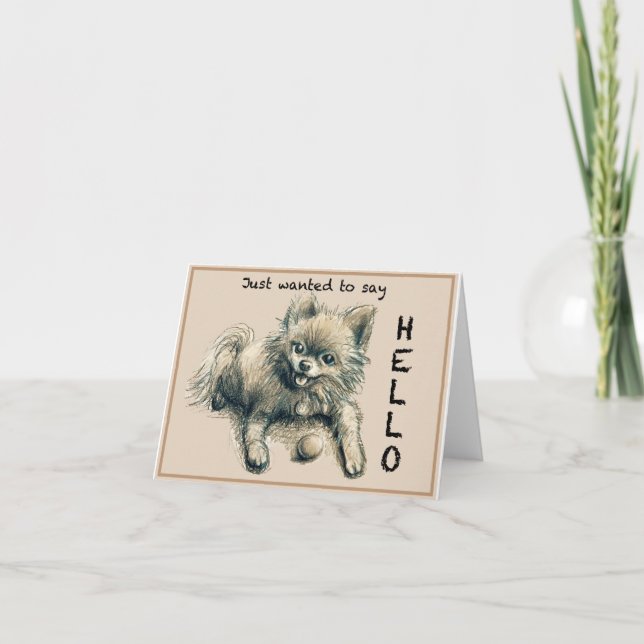 Remerciements Max le Carte pour notes de chien (Devant)