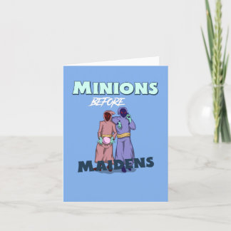 Remerciements Minions Avant Les Maidens Drôle Carte de remerciem