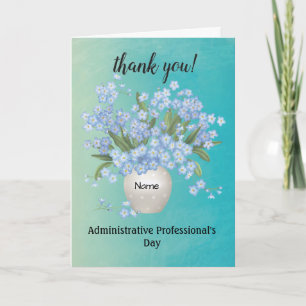 Remerciements Nom personnalisé Carte de jour du professionnel ad