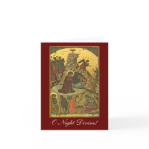 Ô Divin de nuit ! Carte de Noël