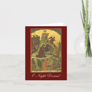 Remerciements Ô Divin de nuit ! Carte de Noël