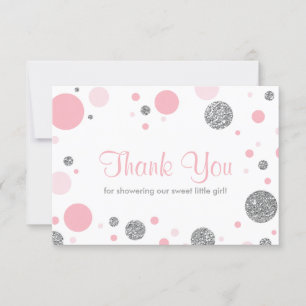Remerciements Oh Baby Girl, Carte de remerciements, Parties scin