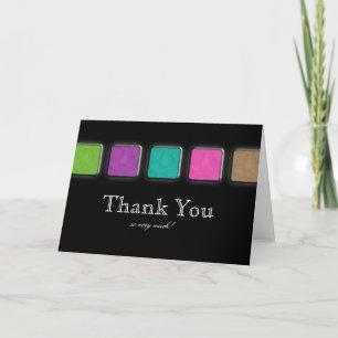 Remerciements Palette Artiste de maquillage de Carte de remercie