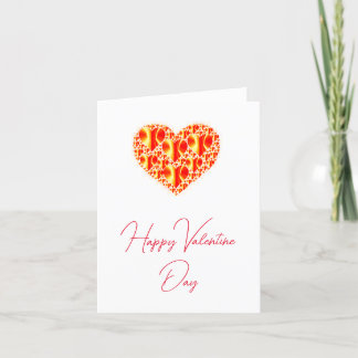 Remerciements Petite carte valentine pliée de 4 po x 5,6 po