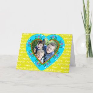 Remerciements Photo personnalisée Carte de la fête des mères