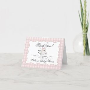Remerciements Pink Pastel Little Boom Ghost Carte de remerciemen